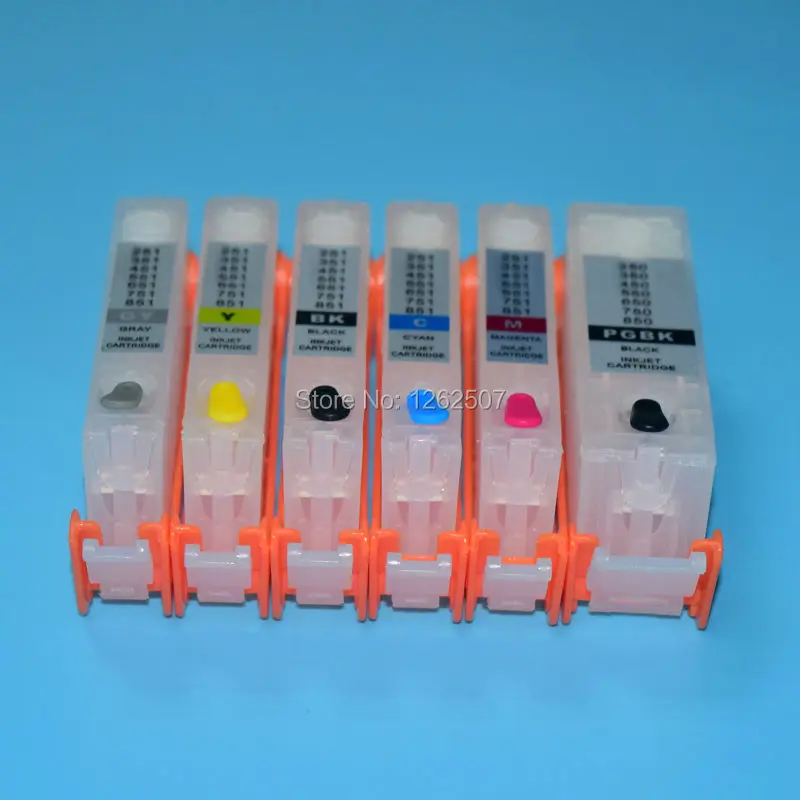 PGI-970 CLI-971 PGI 970 971 6Colors Refillable ink cartridge with ARC chips For Canon Pixus MG7730 MG6930 TS8030 TS9030 Printers
PGI-970 CLI-971 PGI 970 971 6Colors Refillable ink cartridge with ARC chips For Canon Pixus MG7730 MG6930 TS8030 TS9030 Printers