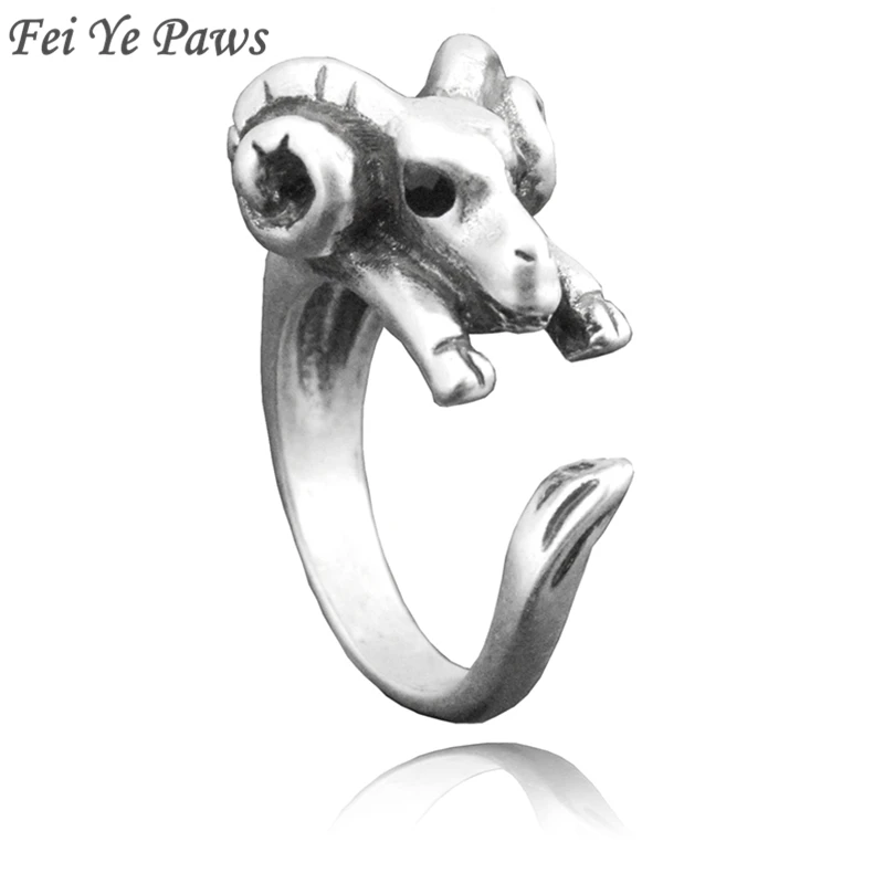Fei Ye Paws Boho Black Crystel Eye Sheep & Ram Metal Wrap Ring For Women Retro Burnished Anel Animal Goat Rings Men Girls Gift
Fei Ye Paws Boho Black Crystel Eye Sheep & Ram Metal Wrap Ring For Women Retro Burnished Anel Animal Goat Rings Men Girls Gift