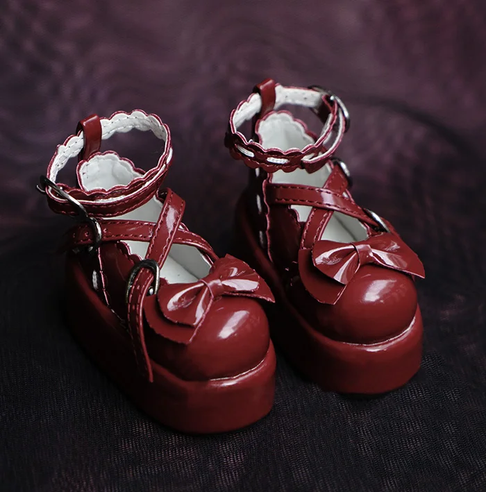 N01-X089 children handmade toy 1/3 1/4 Doll Accessories BJD/SD doll shoes Thick-soled bow buckle shoes 1 pair
N01-X089 children handmade toy 1/3 1/4 Doll Accessories BJD/SD doll shoes Thick-soled bow buckle shoes 1 pair