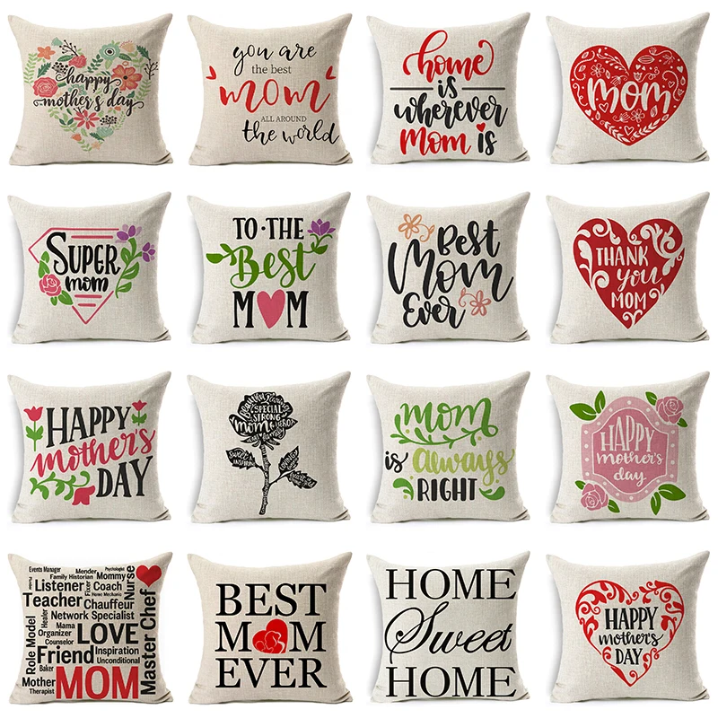 Mother's Day Presents Cushion Cover Cotton Linen LOVE Letter Gifts Home Decorative Pillows Cover for Sofa Drop Shipping
Mother's Day Presents Cushion Cover Cotton Linen LOVE Letter Gifts Home Decorative Pillows Cover for Sofa Drop Shipping