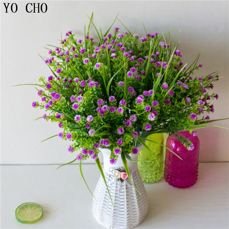 YO CHO artificial flowers Gypsophila Plastic grass Flower Branch fake flowers Baby's Breath Wedding christmas Deco flowers Heads
YO CHO artificial flowers Gypsophila Plastic grass Flower Branch fake flowers Baby's Breath Wedding christmas Deco flowers Heads