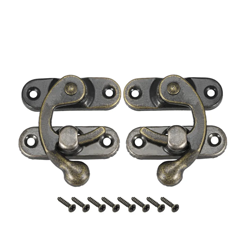 Uxcell 9pair Metal Bronze Antique Swing Arm Latch Hook Hasp 32x27x7mm for Toolbox Jewelry Case Latch Good Quality
Uxcell 9pair Metal Bronze Antique Swing Arm Latch Hook Hasp 32x27x7mm for Toolbox Jewelry Case Latch Good Quality