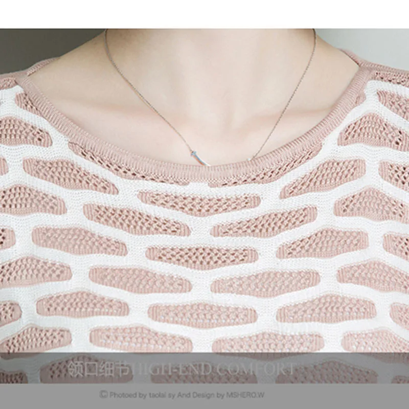 2019 Summer Hollow Out Pullover Tops Women Knitted Mesh Short Sleeve Pull Sweater Fashion Sweater Pull Jumpers Ladies Top
2019 Summer Hollow Out Pullover Tops Women Knitted Mesh Short Sleeve Pull Sweater Fashion Sweater Pull Jumpers Ladies Top