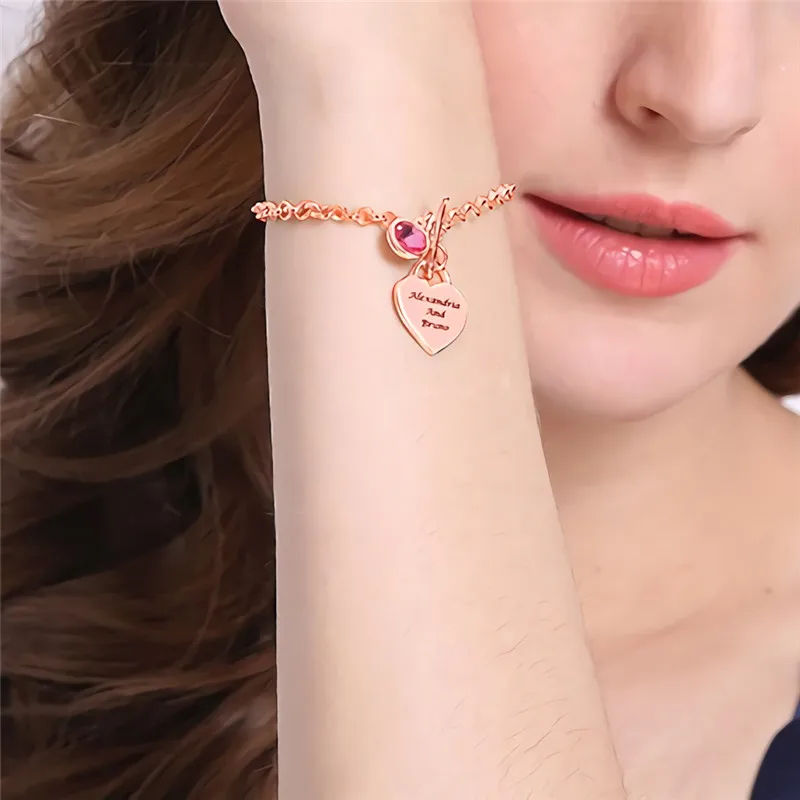 Personalized Custom 925 sliver Name&Birthstone Bracelet Charms for women Jewelry Best Friends Gift#ss40
Personalized Custom 925 sliver Name&Birthstone Bracelet Charms for women Jewelry Best Friends Gift#ss40