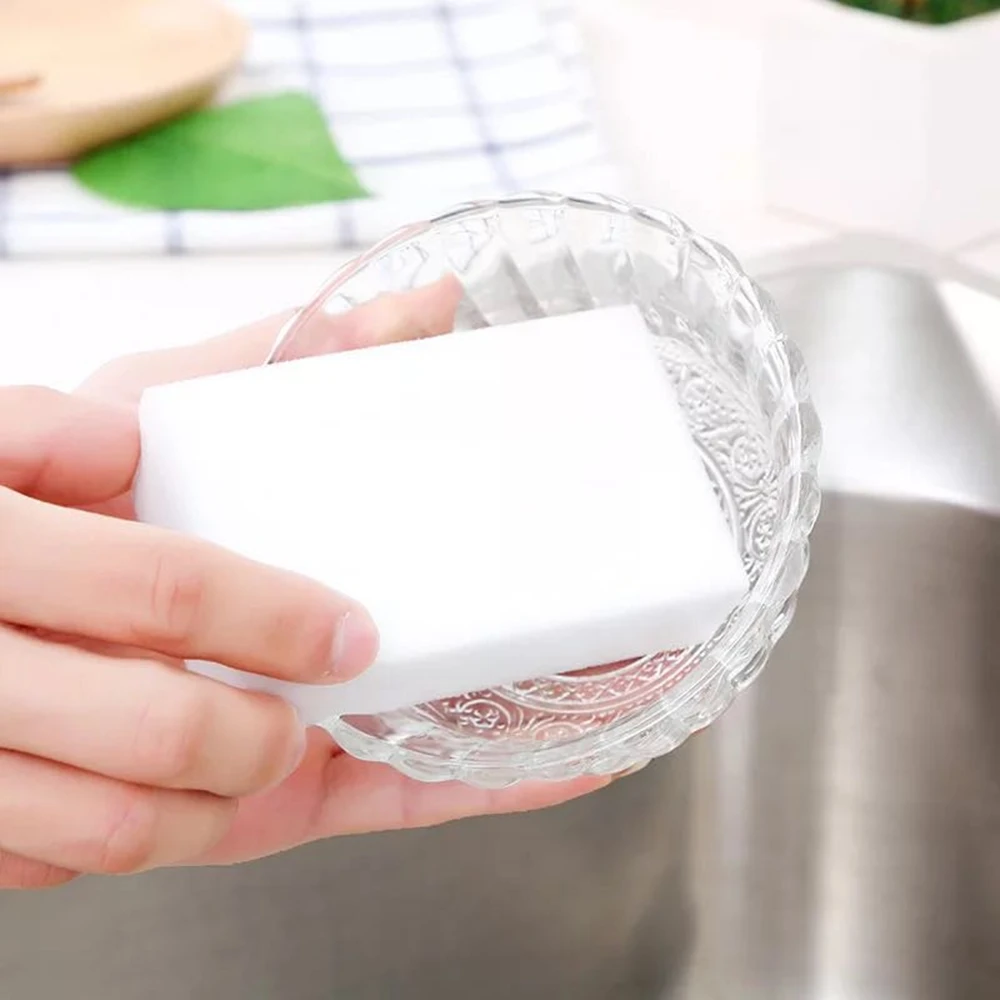 100 шт. белая волшебная губка ластик меламиновый очиститель кухня ванная офис