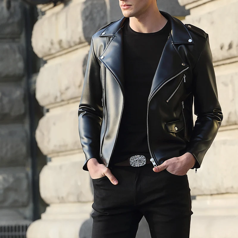 S~3XL! 2016 Male leather clothing men's clothing outerwear short design slim PU motorcycle leather jacket casual singer costumes
S~3XL! 2016 Male leather clothing men's clothing outerwear short design slim PU motorcycle leather jacket casual singer costumes