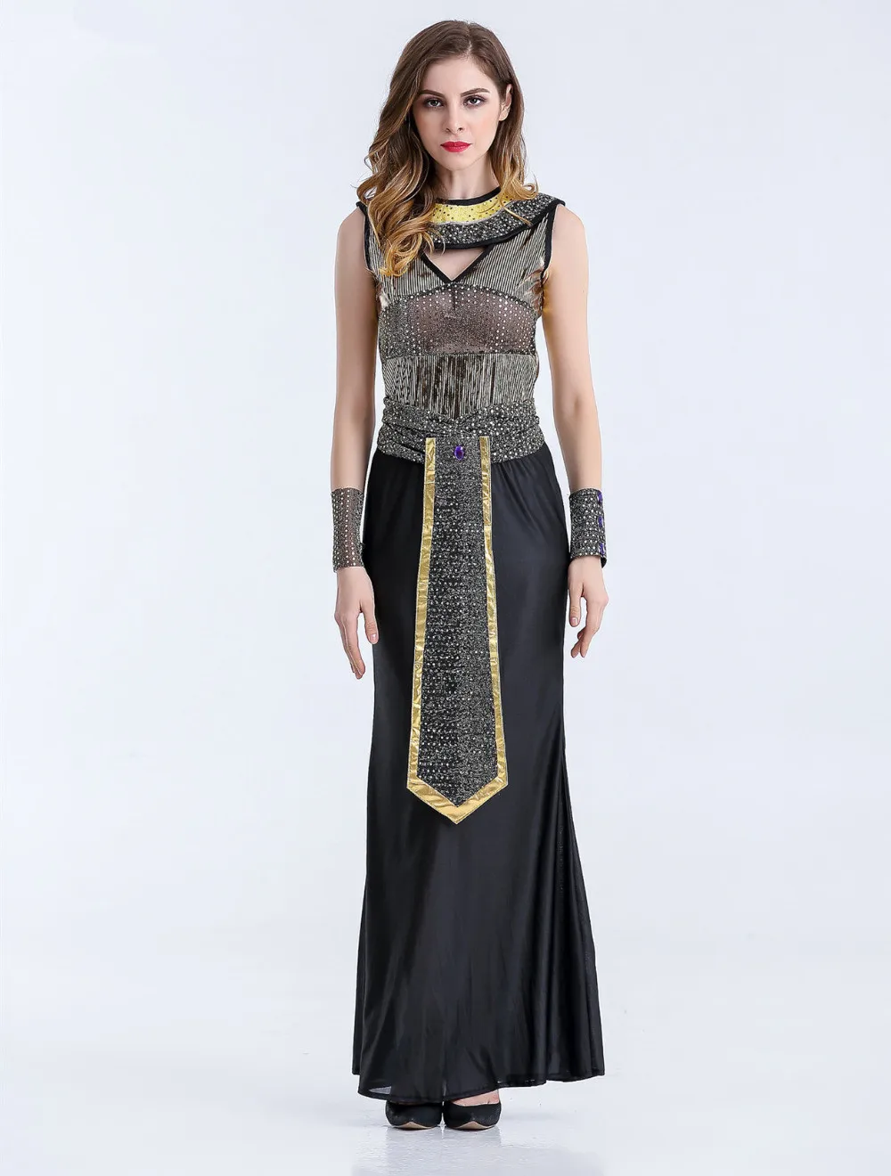 Sexy Sequins Egyptian Queen Costumes Halloween Adult Women Cleopatra Princess Cosplay Masquerade Party
Sexy Sequins Egyptian Queen Costumes Halloween Adult Women Cleopatra Princess Cosplay Masquerade Party