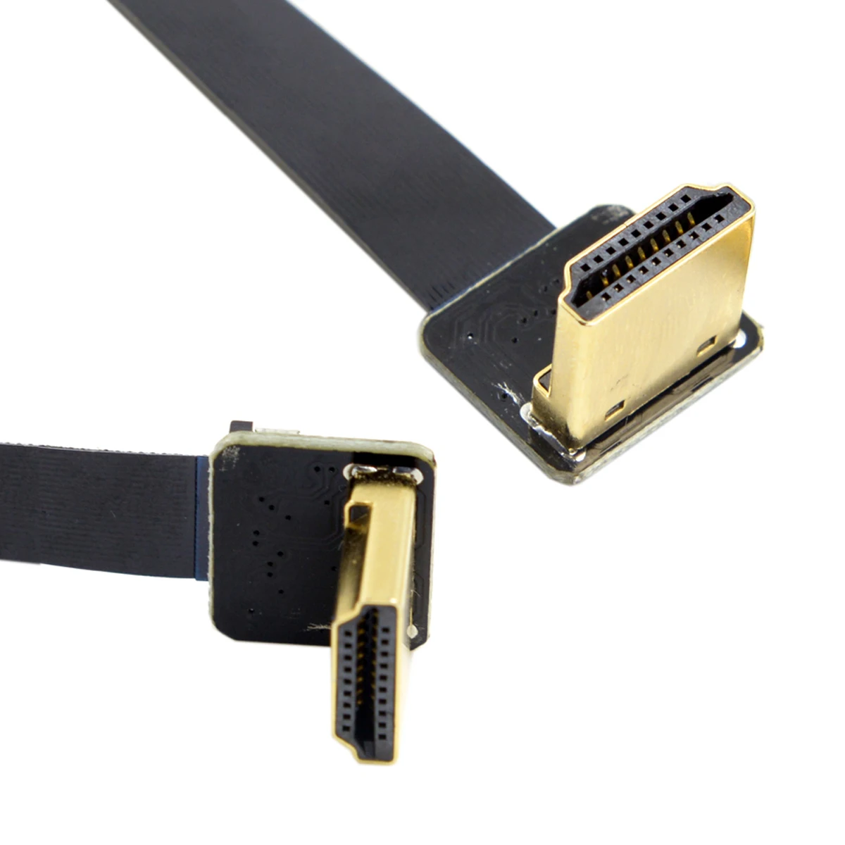 Chenyang 20cm FPV Dual Down Angled 90 Degree HDMI-compatible Type A Male to Male HDTV FPC Flat Cable
Chenyang 20cm FPV Dual Down Angled 90 Degree HDMI-compatible Type A Male to Male HDTV FPC Flat Cable