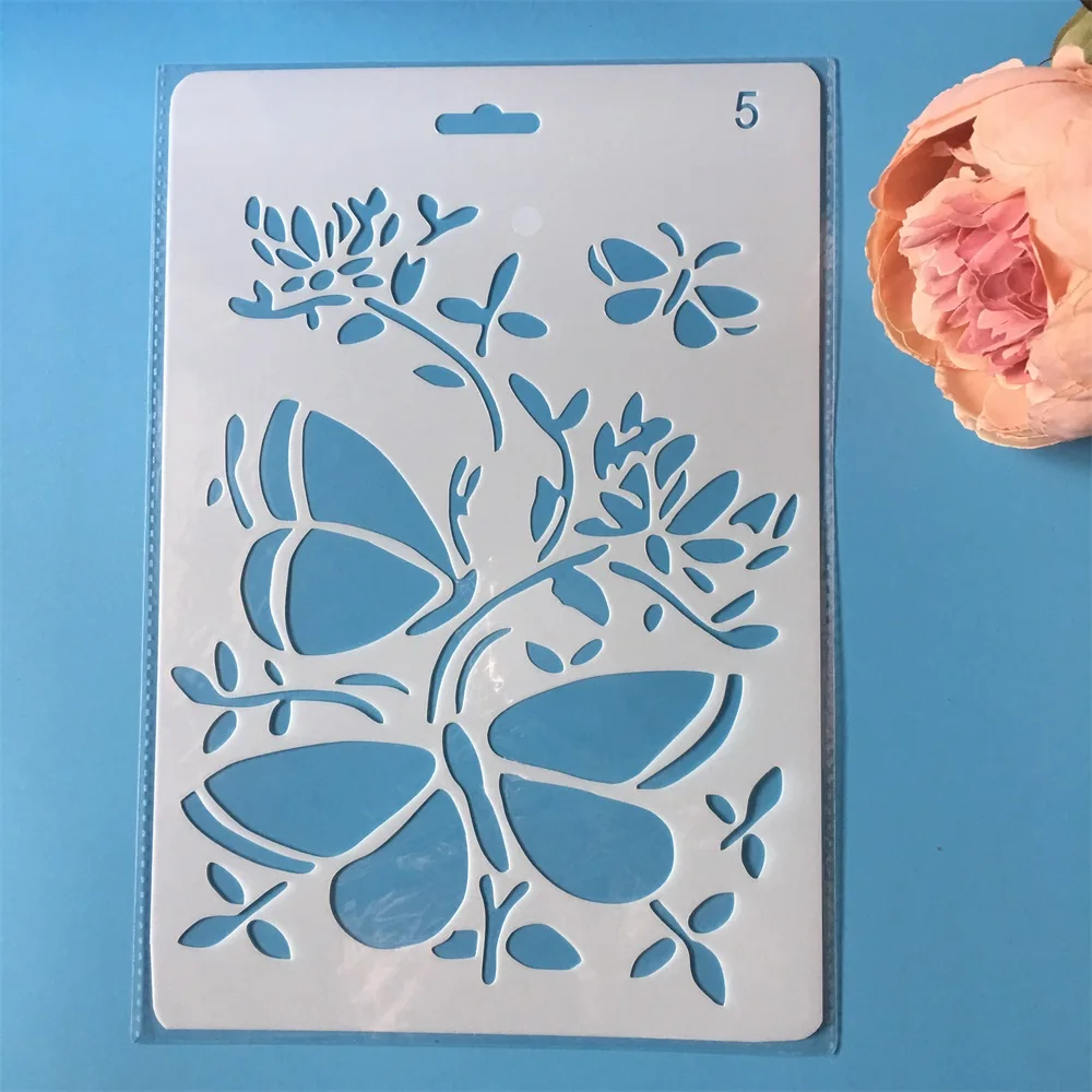 1Pcs 26cm Butterfly DIY Craft Layering Stencils Painting Scrapbooking Stamping Embossing Album Paper Card Template
1Pcs 26cm Butterfly DIY Craft Layering Stencils Painting Scrapbooking Stamping Embossing Album Paper Card Template