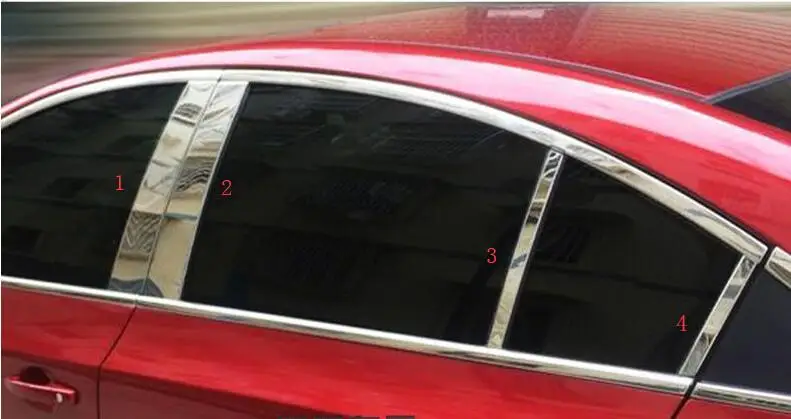 

Auto window trims pillar trim for chevrolet cruze 2009-2015,8pcs/set,stainless steel,car accessories