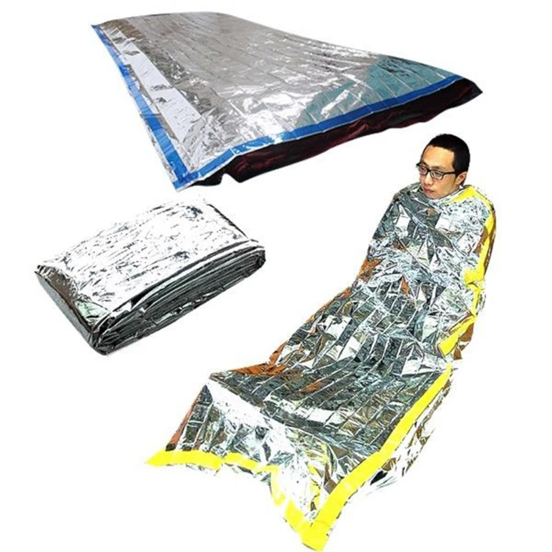 Outdoor Emergency Sleeping Bag Waterproof Rescue Thermal First Aid Blanket Camping Foil Rescue Blanket Camping Survival Gear
Outdoor Emergency Sleeping Bag Waterproof Rescue Thermal First Aid Blanket Camping Foil Rescue Blanket Camping Survival Gear