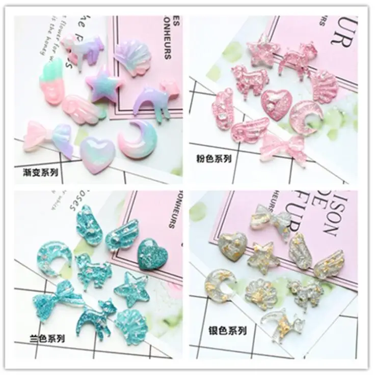 10pcs/lot resin cabochons accessories new arrival resin bow unicorn moon heart jewelry decoration
10pcs/lot resin cabochons accessories new arrival resin bow unicorn moon heart jewelry decoration