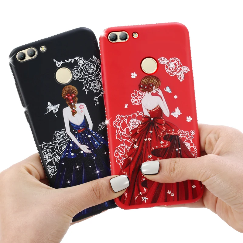 HeyJingles чехол для huawei Enjoy 7 S защитный мягкий протектор P смарт юбка девушка милый