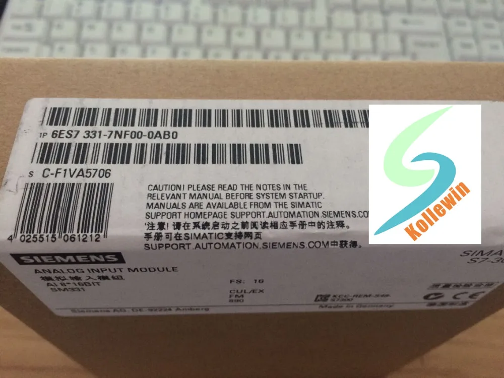 Оригинальный 6ES7331-7NF00-0AB0 SIMATIC S7-300 аналоговый вход SM 331 PLC Moudle 6ES73317NF000AB0 SIMATIC 6ES7 331-7NF00-0AB0 Новый
Оригинальный 6ES7331-7NF00-0AB0 SIMATIC S7-300 аналоговый вход SM 331 PLC Moudle 6ES73317NF000AB0 SIMATIC 6ES7 331-7NF00-0AB0 Новый