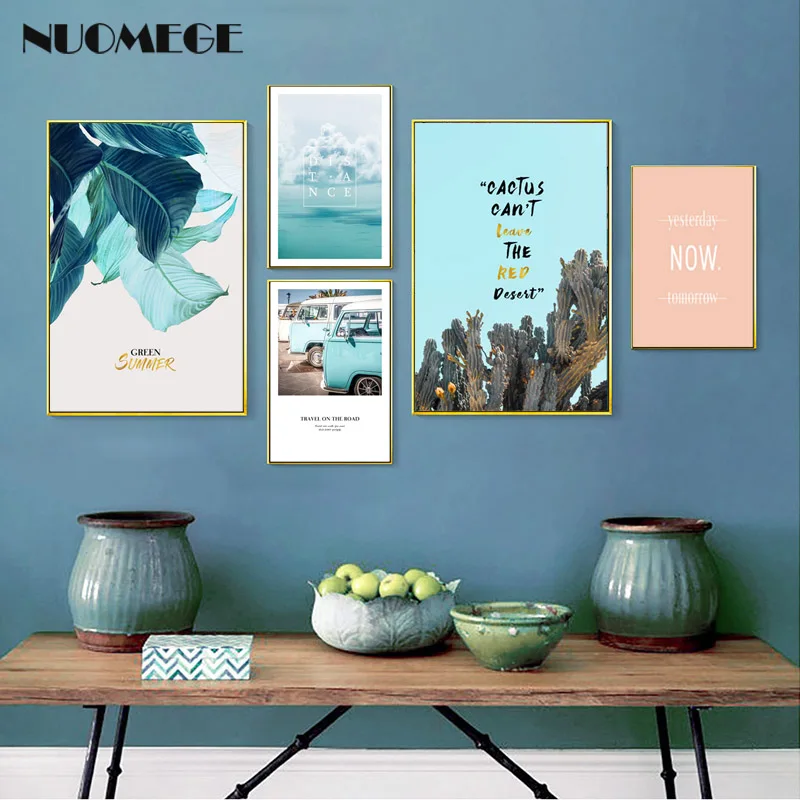 Scandinavian Style Canvas Painting Blue Leaf Cactus Wall Art Sea Landscape Travel Poster for Living Room Decoration Pictures
Scandinavian Style Canvas Painting Blue Leaf Cactus Wall Art Sea Landscape Travel Poster for Living Room Decoration Pictures