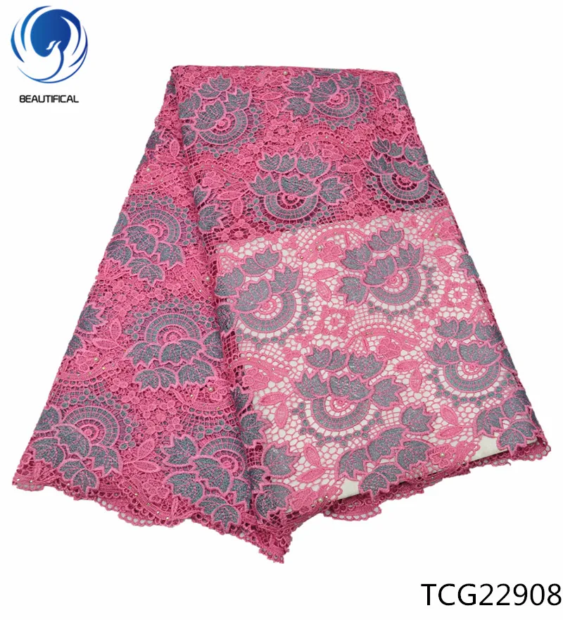 BEAUTIFICAL African lace fabrics Latest embroidered guipure lace fabric with stones white cord lace fabric for wedding TCG229
BEAUTIFICAL African lace fabrics Latest embroidered guipure lace fabric with stones white cord lace fabric for wedding TCG229