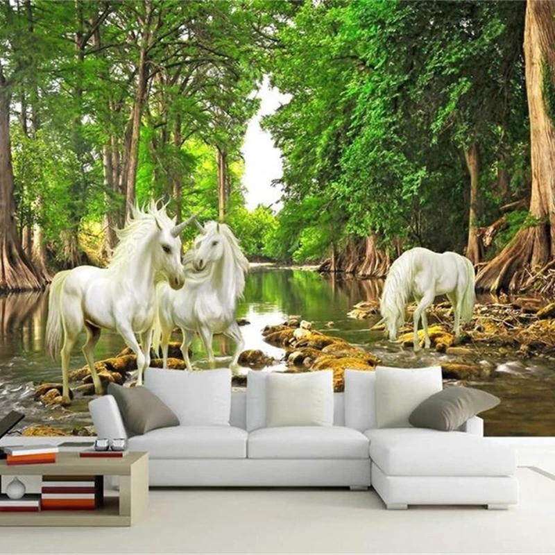 Custom 3D Mural European Myths Unicorn In The Forest River Photo Wallpaper Living Room Sofa Backdrop Wall Paper Home Decoration
Custom 3D Mural European Myths Unicorn In The Forest River Photo Wallpaper Living Room Sofa Backdrop Wall Paper Home Decoration