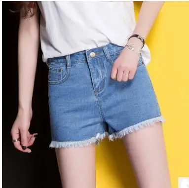 Женские джинсовые шорты с цветочным принтом кружевные большого размера вышивкой