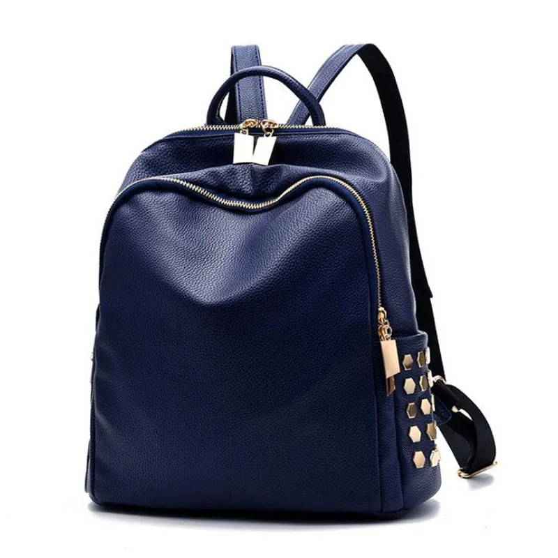 Женский рюкзак с заклепками FGJLLOGJGSO повседневная школьная сумка из искусственной