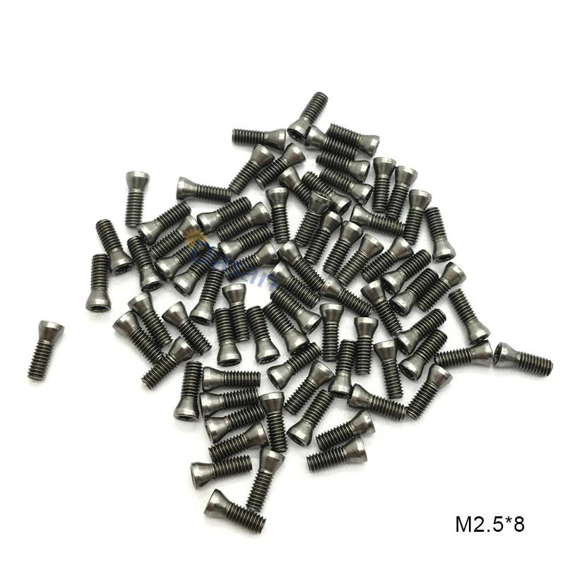 50pcs M2.5*6mm Insert Torx Screw for Replaces Carbide Inserts CNC Lathe Tool Lathe Accessories
50pcs M2.5*6mm Insert Torx Screw for Replaces Carbide Inserts CNC Lathe Tool Lathe Accessories
