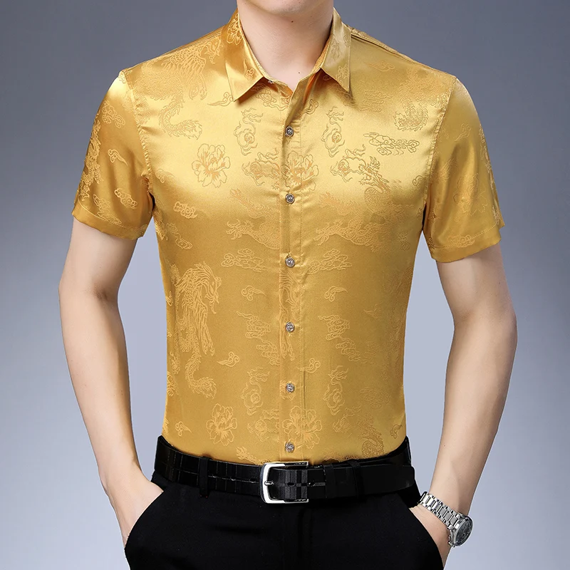 Exquisitely carved business casual luxury short sleeve shirt Summer 2019 New quality soft comfortable breathable men shirt M-3XL
Exquisitely carved business casual luxury short sleeve shirt Summer 2019 New quality soft comfortable breathable men shirt M-3XL