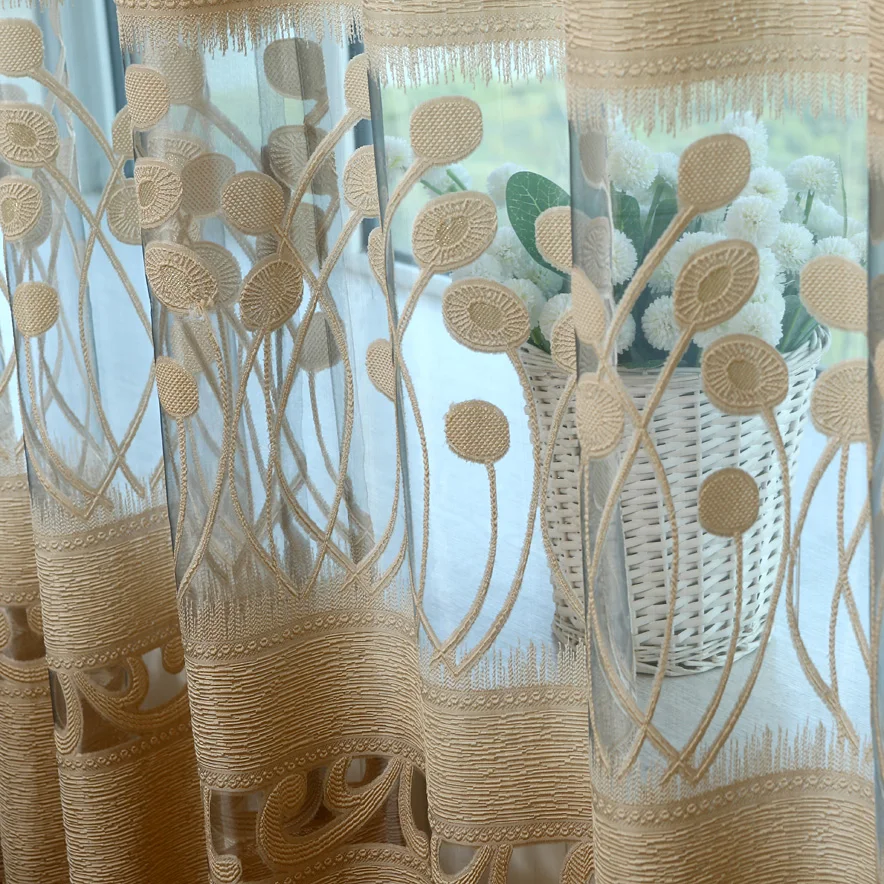 Custom curtain tulles pastoral modern Hollow window bedroom living room balcony sheer tulle yarn M129
Custom curtain tulles pastoral modern Hollow window bedroom living room balcony sheer tulle yarn M129