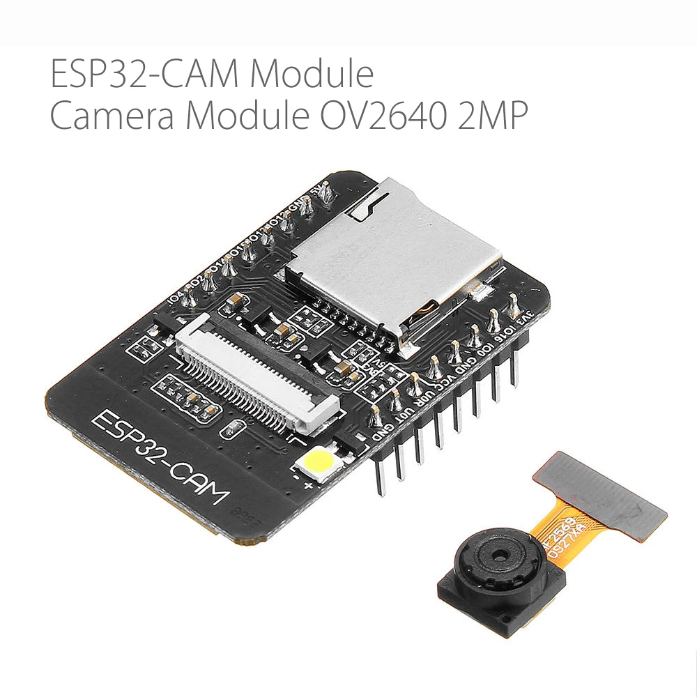 OV2640 ESP32-CAM Wireless WiFi Bluetooth Module Camera Development Board ESP32 DC 5V Dual-core 32-bit CPU 2MP TF card OV7670
OV2640 ESP32-CAM Wireless WiFi Bluetooth Module Camera Development Board ESP32 DC 5V Dual-core 32-bit CPU 2MP TF card OV7670