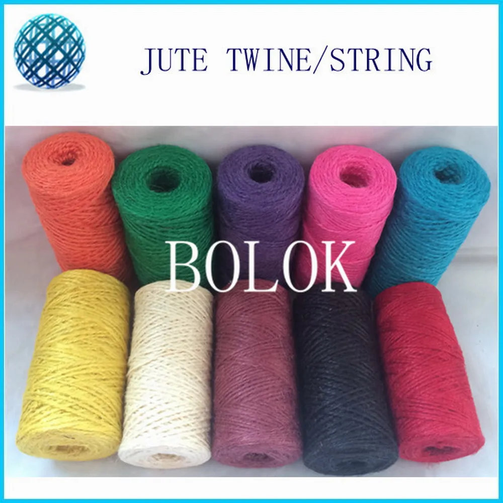 Colored Jute Twine 6pcs(600m *2Ply ) , 2 ply 1.5mm twisted jute rope used all kind packing,Decorative Handmade Accessory
Colored Jute Twine 6pcs(600m *2Ply ) , 2 ply 1.5mm twisted jute rope used all kind packing,Decorative Handmade Accessory
