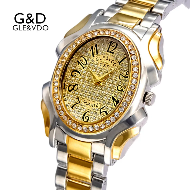 2017 G&D GLE&VDO Brand Luxury Womens Watches Gold Womem's Bracelet Watches Fashion Rhinestone Ladies Dress Watch reloj mujer
2017 G&D GLE&VDO Brand Luxury Womens Watches Gold Womem's Bracelet Watches Fashion Rhinestone Ladies Dress Watch reloj mujer