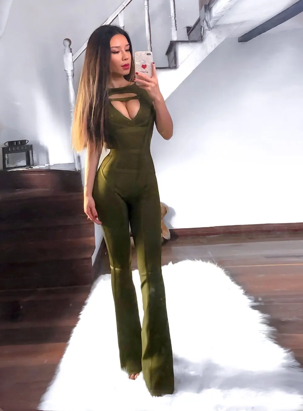 Top Quality Jumpsuits Elegant Women Fashion Night Club Celebrity Party Green Bodycon Sexy Jumpsuit
Top Quality Jumpsuits Elegant Women Fashion Night Club Celebrity Party Green Bodycon Sexy Jumpsuit