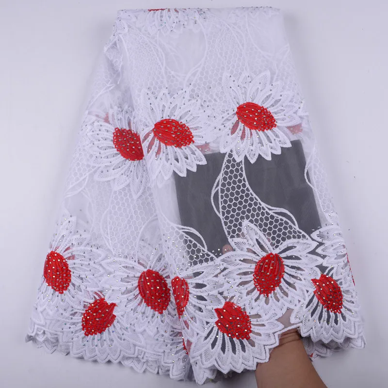 New Arrival White Color African Tulle Lace Fabric High Quality Red French Milk Silk Lace Fabric With Rhinestones For Dress S1437
New Arrival White Color African Tulle Lace Fabric High Quality Red French Milk Silk Lace Fabric With Rhinestones For Dress S1437