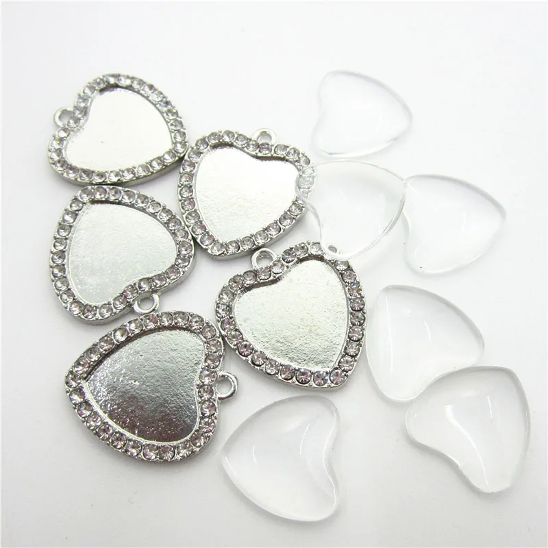20pcs/lot Crystal Heart Dangle Charms custom jewelry heart charms Making with Clear Glass Cabochons, Copper, Clear, Button
20pcs/lot Crystal Heart Dangle Charms custom jewelry heart charms Making with Clear Glass Cabochons, Copper, Clear, Button
