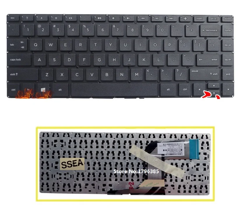 Клавиатура SSEA для ноутбука HP 14-V 14-p 14-V034TX v048tx, черная клавиатура без рамки
Клавиатура SSEA для ноутбука HP 14-V 14-p 14-V034TX v048tx, черная клавиатура без рамки