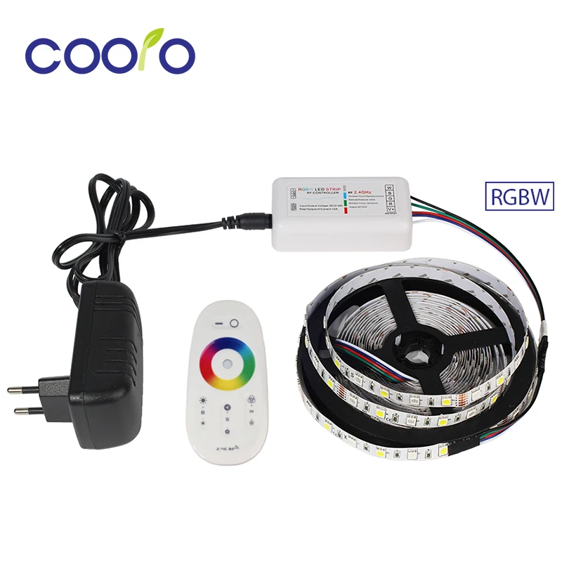 Светодиодная лента DC12V 5050 RGBW/RGBWW + контроллер RF для светодиодной ленты RGBW адаптер