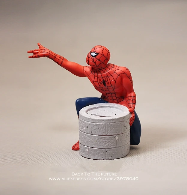 Экшн-фигурка из аниме Marvel Копилка-паук 10 см мини-украшение ПВХ коллекционная