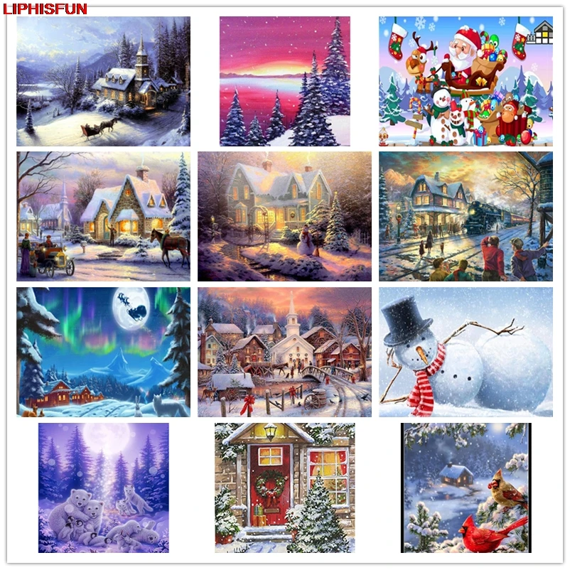 LIPHISFUN Handmade Cross Stitch Embroidery Diamond Painting Full Drill Home Decor Square/round scenery snowman house
LIPHISFUN Handmade Cross Stitch Embroidery Diamond Painting Full Drill Home Decor Square/round scenery snowman house