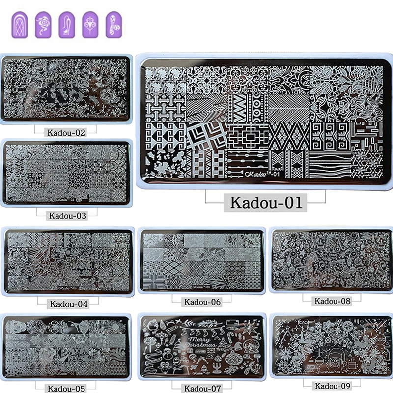 1 шт. трафарет для дизайна ногтей Kadou konad 28 видов|Шаблоны ногтей| |