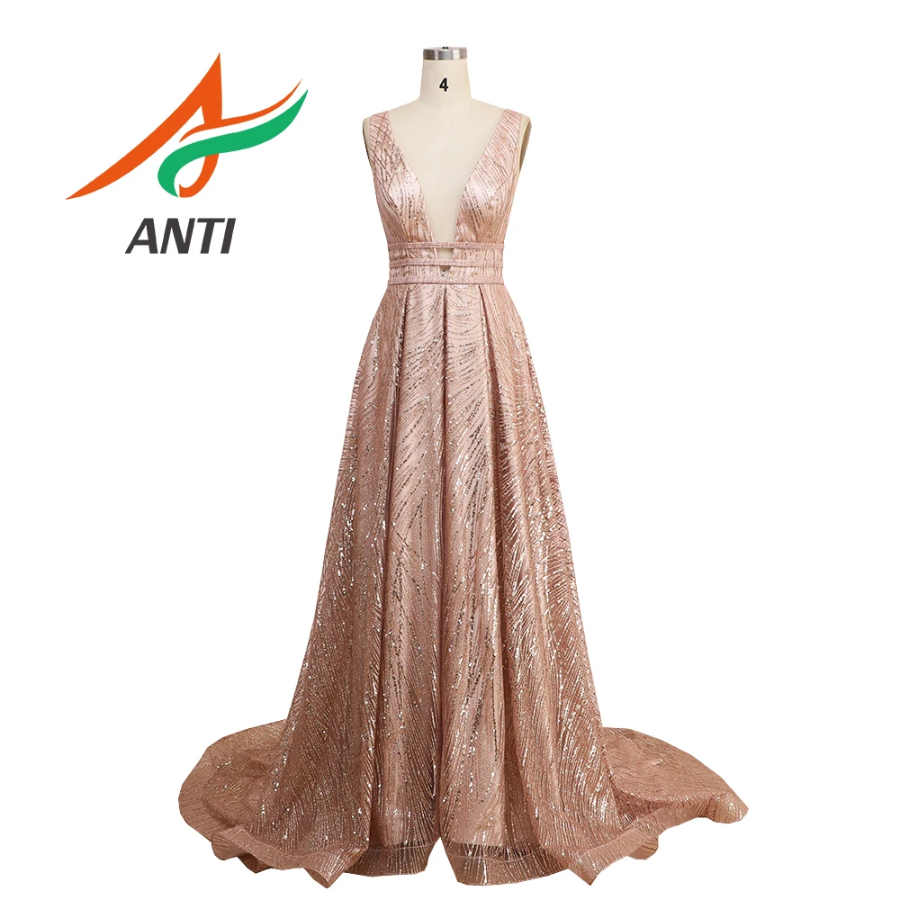ANTI Long Prom Dress Gold Sequin Evening Dress 2019 for Women Shiny Sexy vestidos de fiesta V Neck Open Back robe de soiree
ANTI Long Prom Dress Gold Sequin Evening Dress 2019 for Women Shiny Sexy vestidos de fiesta V Neck Open Back robe de soiree