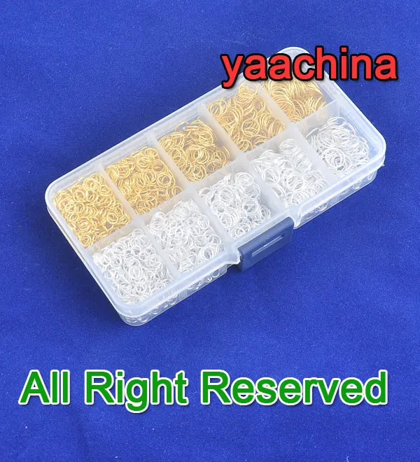 Wholesale 4800Pcs Mix 3-7MM Jewelry Findings 925 Sterling Silver&18K Yellow Gold Filled Jump Rings In Box
Wholesale 4800Pcs Mix 3-7MM Jewelry Findings 925 Sterling Silver&18K Yellow Gold Filled Jump Rings In Box