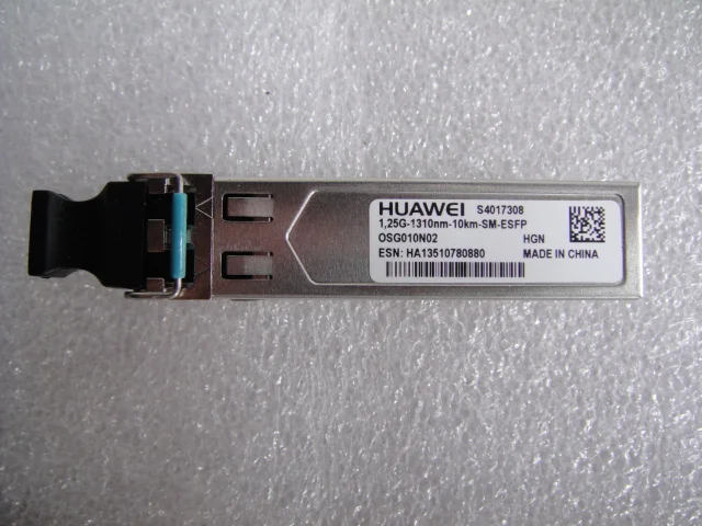 HW OSG010N02 1.25G-1310nm-10km-SM-ESFP 1.25g 1310nm 10km for HUAWEI optical fiber module
HW OSG010N02 1.25G-1310nm-10km-SM-ESFP 1.25g 1310nm 10km for HUAWEI optical fiber module
