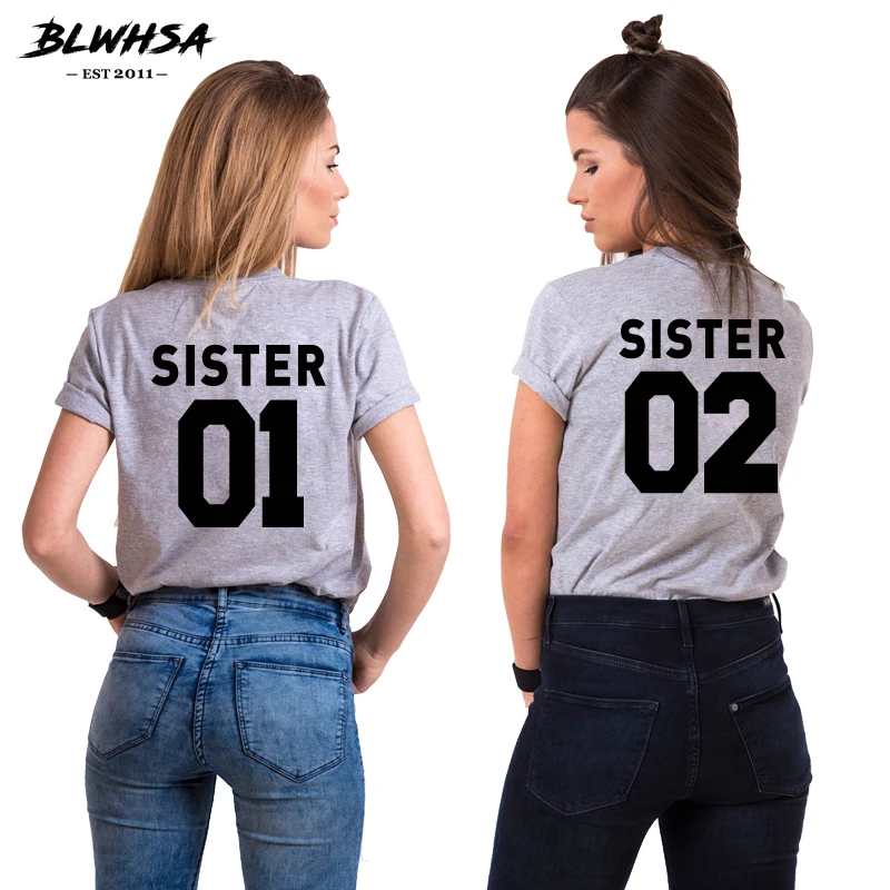 Футболка BLWHSA Sister с принтом, летняя женская футболка с надписью «Sister 01 Sister 02», 100% хлопок, лучший подарок другу
Футболка BLWHSA Sister с принтом, летняя женская футболка с надписью «Sister 01 Sister 02», 100% хлопок, лучший подарок другу