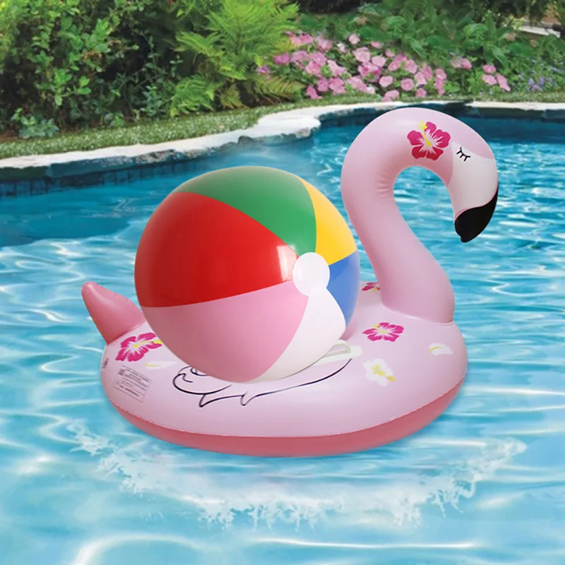 Inflatable Flamingo Swimming Ring with 30cm Beach Ball Ride on Flamingo Swimming Seat Summer Playing Lounger Beach Toys for Baby
Inflatable Flamingo Swimming Ring with 30cm Beach Ball Ride on Flamingo Swimming Seat Summer Playing Lounger Beach Toys for Baby