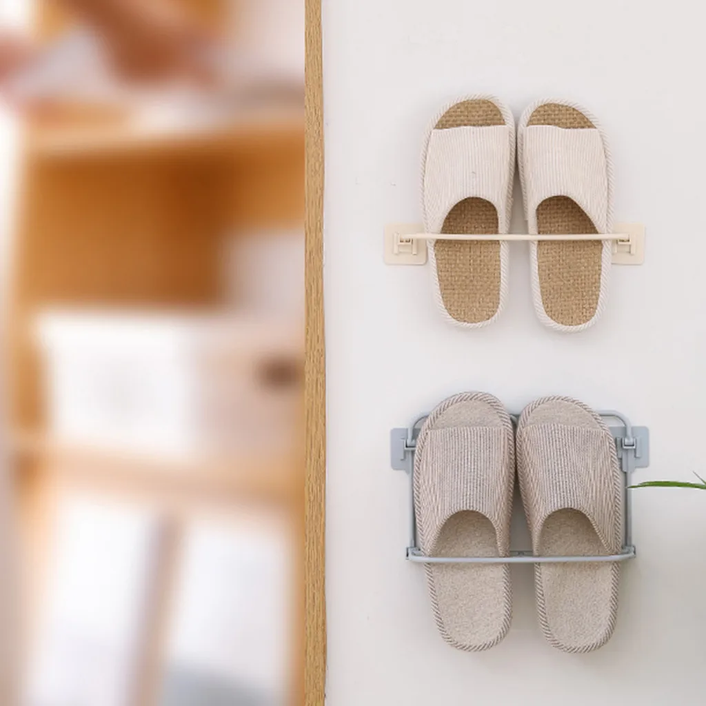 Настенный пластиковый держатель для обуви домашняя вешалка хранения обуви|Полки