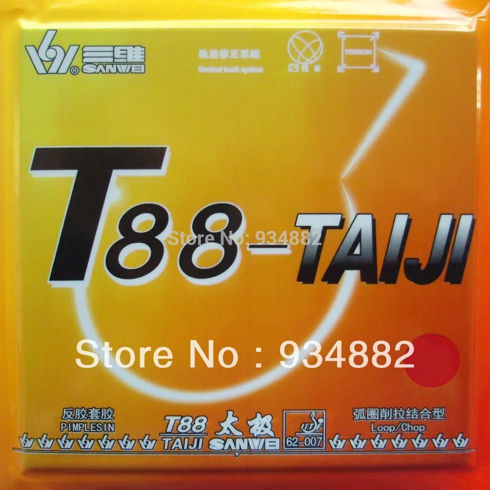 Sanwei T88-TAIJI (T88TAIJI T88 тайцзи) пунктов-В Настольный теннис (пинг-понг) Резина с губкой |
