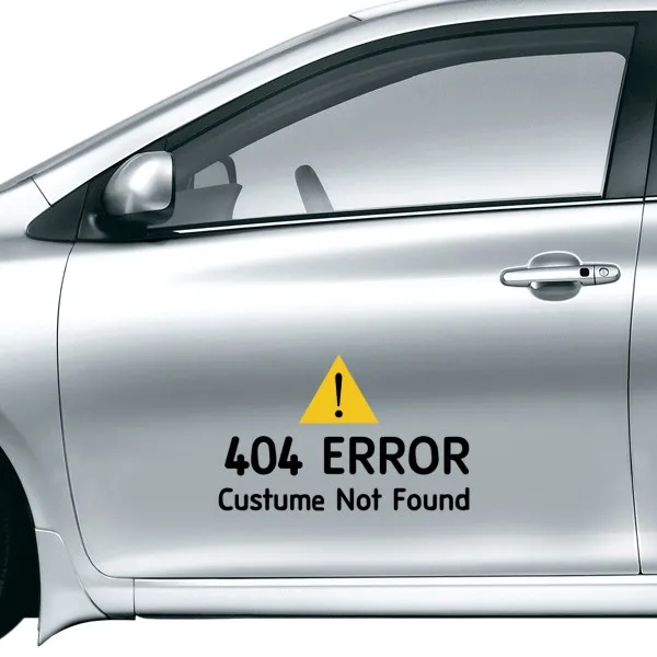 404 Error Fashion Vinyl Car Sticker Waterproof Reflective Decal Car Decoration Wall Decor Easy Apply Removable Durable
404 Error Fashion Vinyl Car Sticker Waterproof Reflective Decal Car Decoration Wall Decor Easy Apply Removable Durable