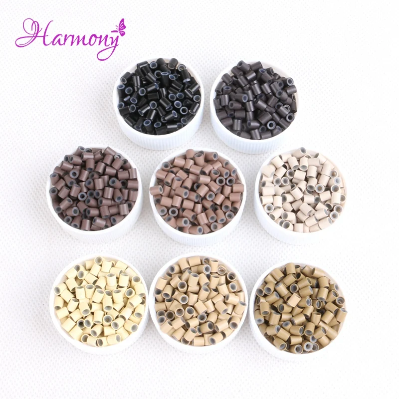 Harmony Plus1000pcs 3.4*3.0*4mm hair micro rings beads for i tip hair extensions copper silicone tube 8 colors available
Harmony Plus1000pcs 3.4*3.0*4mm hair micro rings beads for i tip hair extensions copper silicone tube 8 colors available