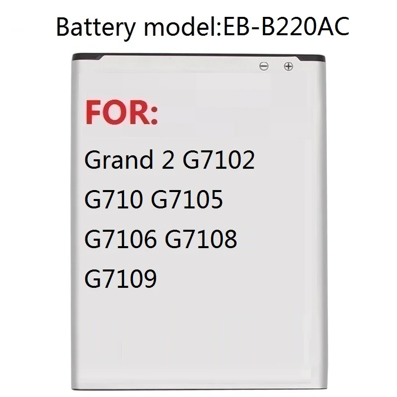 Аккумулятор для Galaxy Grand 2, G7102, G710, G7105, G7106, G7108, G7109, EB-B220AC, 2600 мА · ч
Аккумулятор для Galaxy Grand 2, G7102, G710, G7105, G7106, G7108, G7109, EB-B220AC, 2600 мА · ч