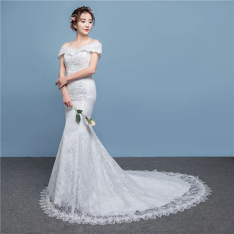 Mermaid Brillant Off The Shoulder Lace Up Back Brush Sweep Train Fishtail Slim-Line Strapless Gelinlik Gorgeous Bridal Dress
Mermaid Brillant Off The Shoulder Lace Up Back Brush Sweep Train Fishtail Slim-Line Strapless Gelinlik Gorgeous Bridal Dress