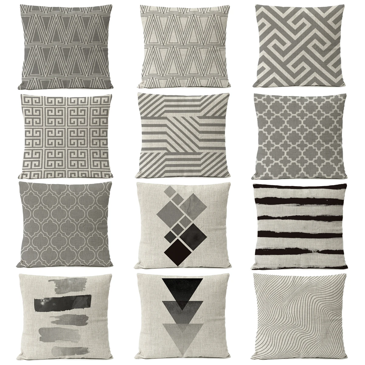 2019 Nordic Black Gray Geometric Pillow Cover Geometry Linen Grey Pillow Case Home Decorative Pillows Stripe Cushion Cover
2019 Nordic Black Gray Geometric Pillow Cover Geometry Linen Grey Pillow Case Home Decorative Pillows Stripe Cushion Cover