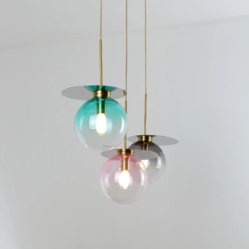 Gradient Glass Ball Pendant Light Simple Modern D20cm Pendant Lamp Art Creative Dining Room Study Hotel Decor Lighting PA0362
Gradient Glass Ball Pendant Light Simple Modern D20cm Pendant Lamp Art Creative Dining Room Study Hotel Decor Lighting PA0362